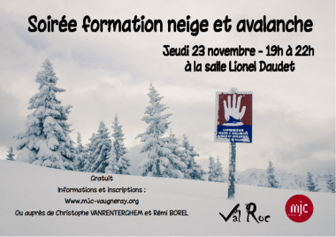 Neige et avalanche Formation